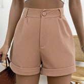 Shorts de Alfaiataria Feminino – Cintura Alta & Design Elegante