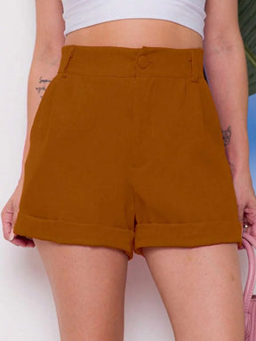 Shorts de Alfaiataria Feminino – Cintura Alta & Design Elegante