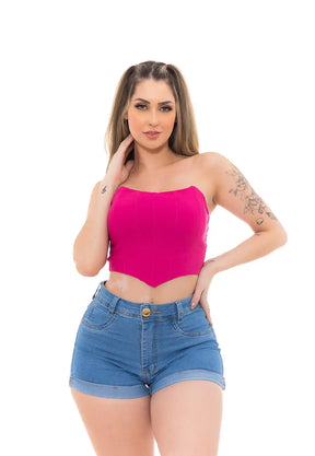 Shorts Jeans Feminino Levanta Bumbum – Barra Dobrada & Caimento Perfeito